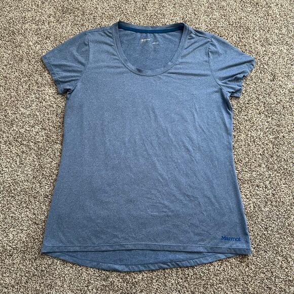 Marmot blue short-sleeve t-shirt size L - Picture 5 of 10